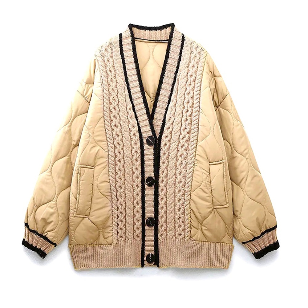 Commense quilted and knit nylon jacket M